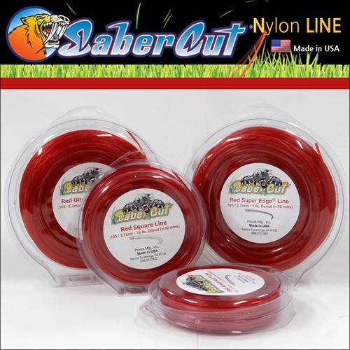 미국 Proulx 세이버캇(Saber-Cut) 레드(Red) 나이론줄 2.7mm/3.0mm